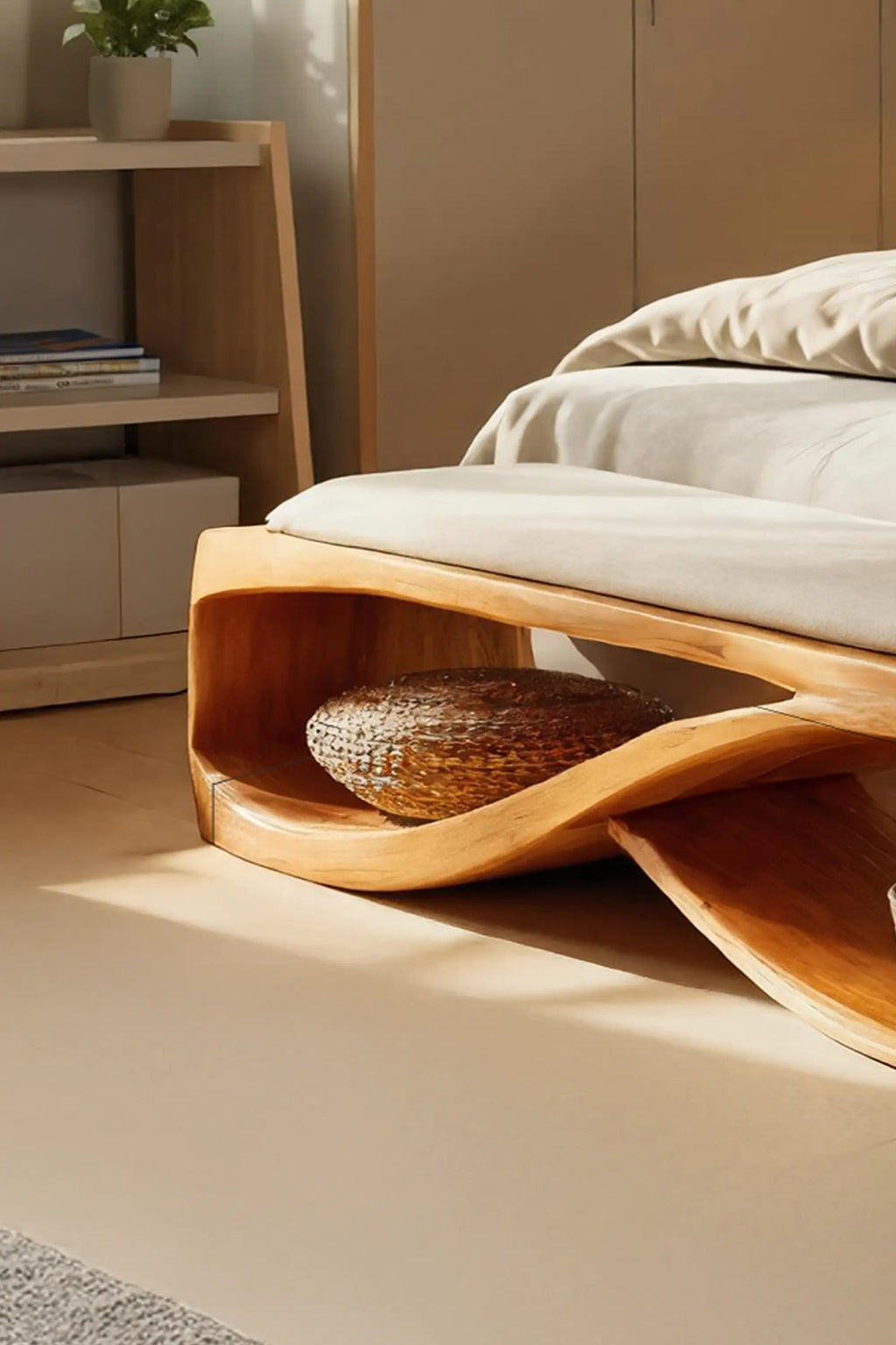 Contemporary Wooden Bench For Bedroom Furniture Decor - view 3 of 7