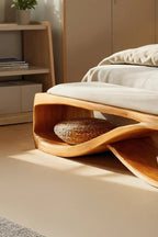 Contemporary Wooden Bench For Bedroom Furniture Decor - view 3 of 7