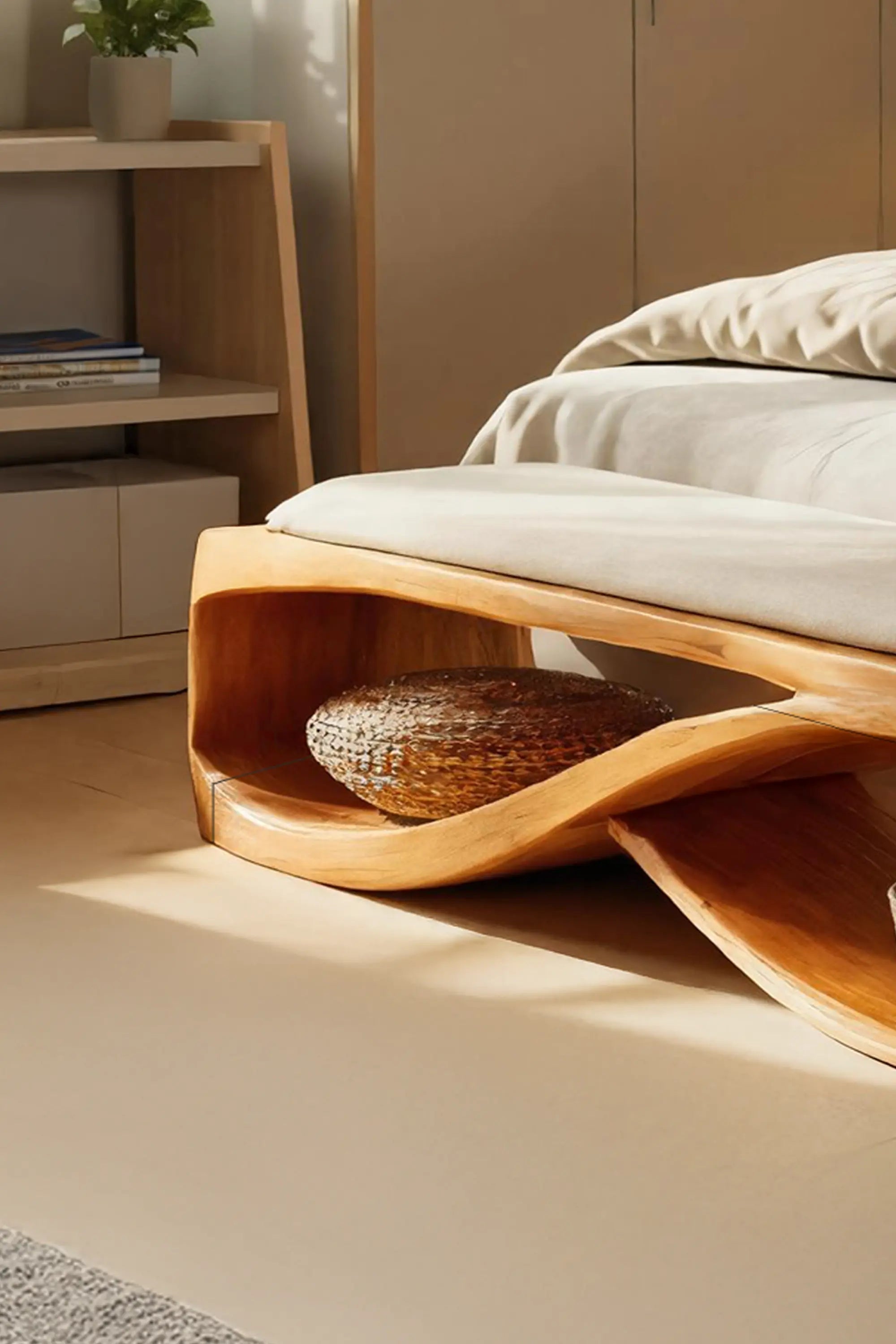 Contemporary Wooden Bench For Bedroom Furniture Decor - view 3 of 7