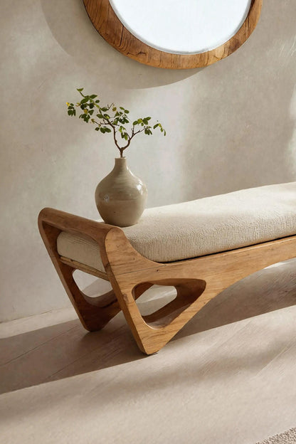 Handcrafted Bedroom Bench For Functional Furniture Styling - view 3 of 7