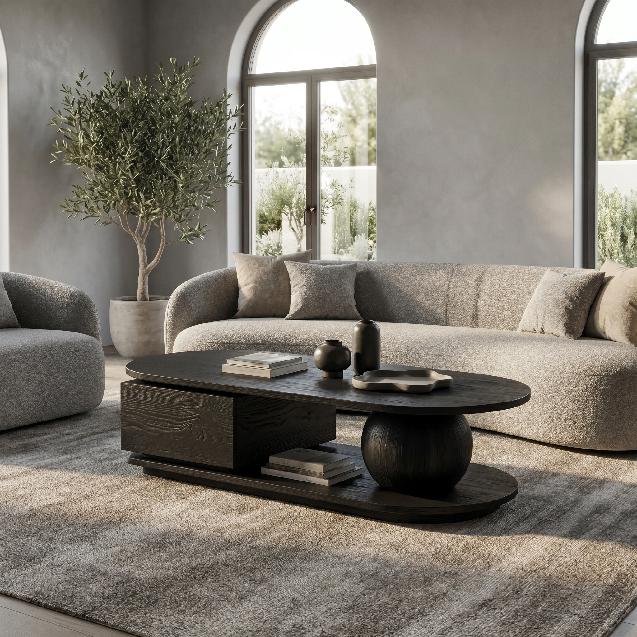 Rustic Coffee Table Solid Wood For Living Room - view 4 of 8