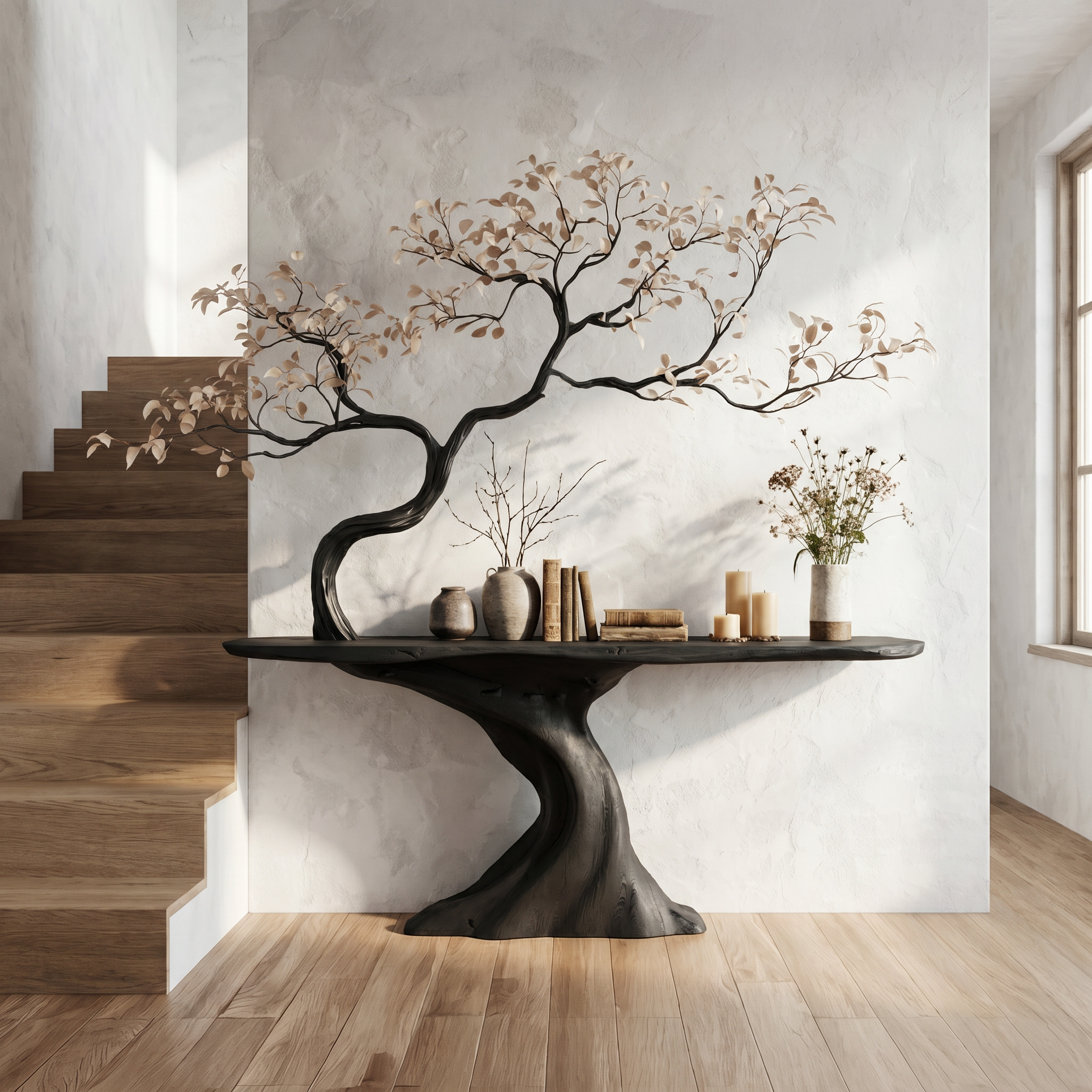 Midcentury Tree Console Table Entryway - view 4 of 8