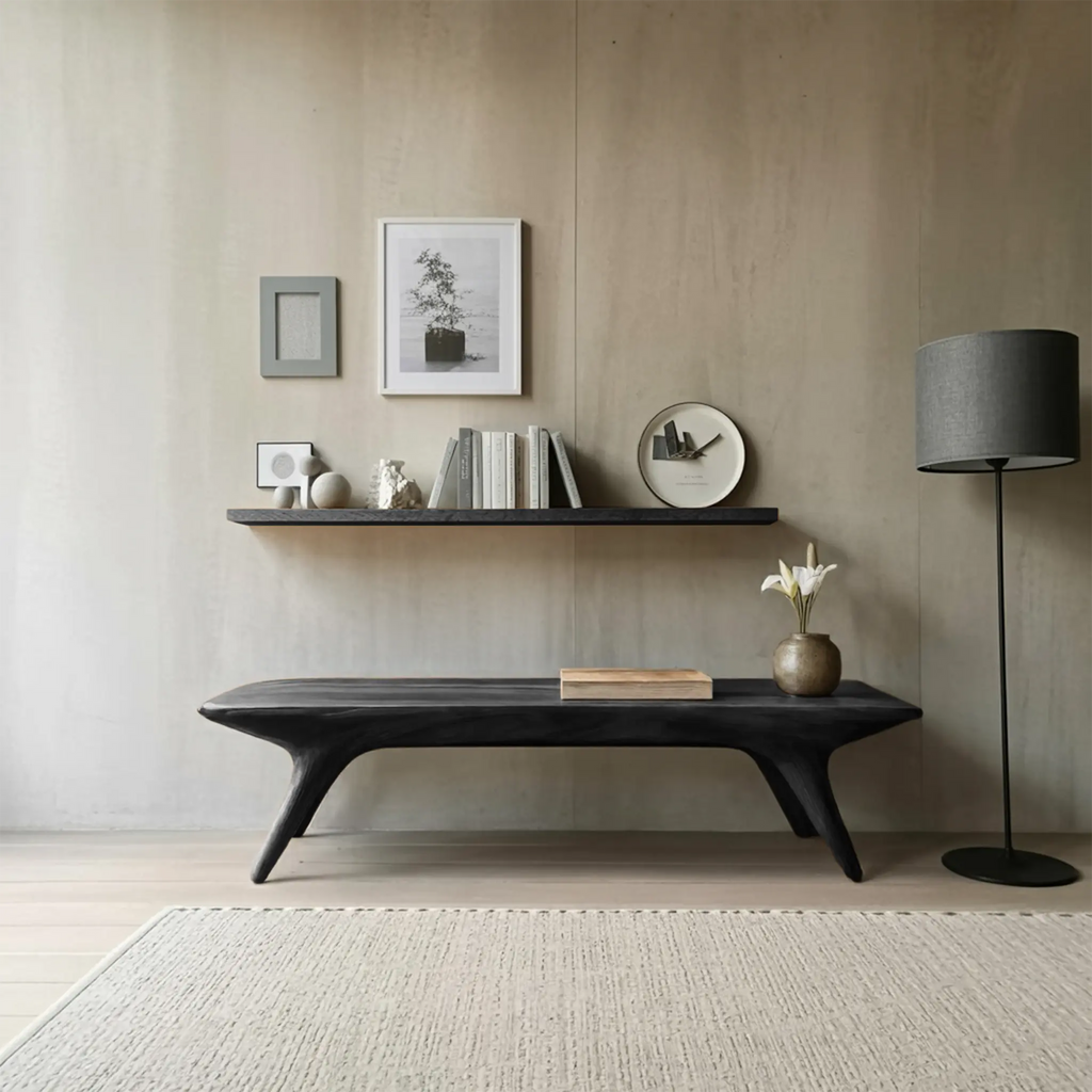 Modern Minimalist Entryway Bench For Hallway Or Bedroom Seating - view 4 of 8