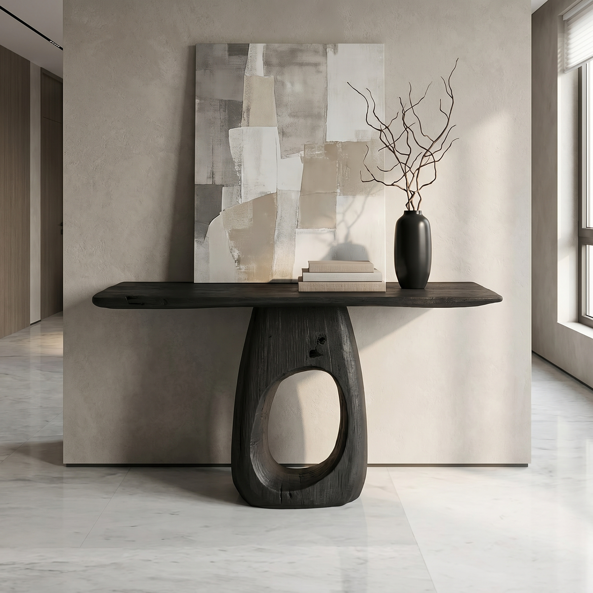 Artisan Organic Console Table Living Room And Hallway - view 4 of 8