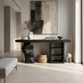 Japandi Organic Modern Console Table Living Room And Entryway - view 4 of 8