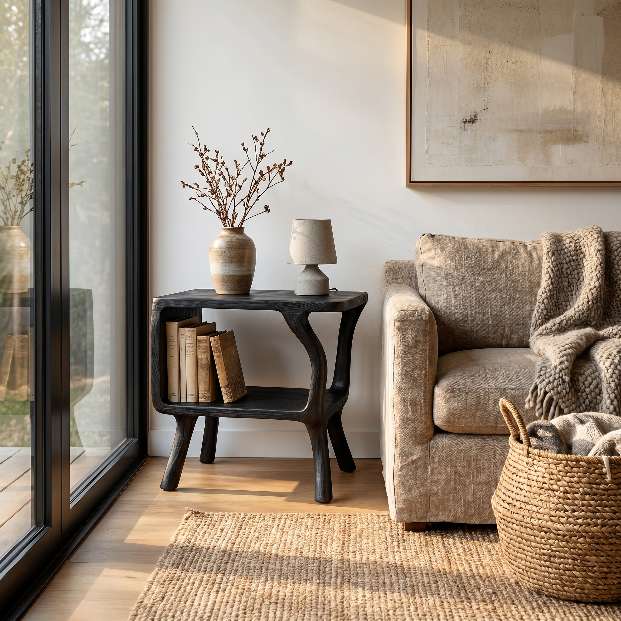 Free Standing Rustic Side Table Living Room - view 4 of 8