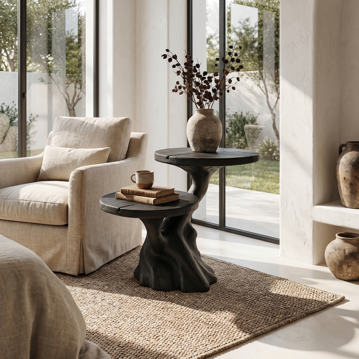 Rustic Side Table Entryway And Living Room - view 4 of 8