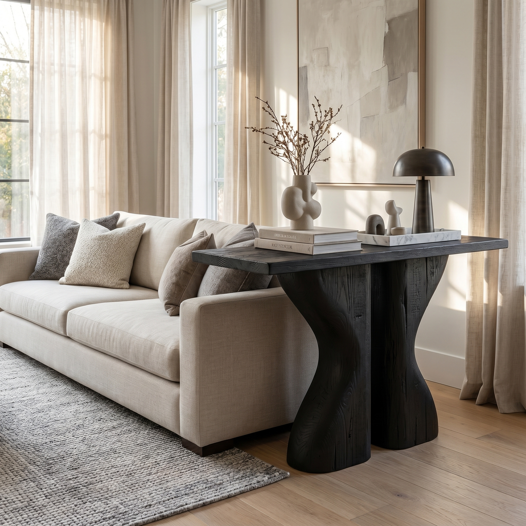 Midcentury Console Table Living Room - view 4 of 8