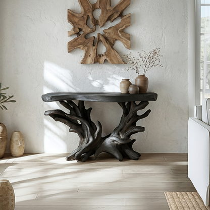Coastal Rustic Organic Console Table Living Room And Bedroom - view 4 of 8