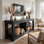 Rustic TV Console Table Living Room - view 4 of 8