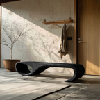 Modern Sculptural Bench For Entryway And Living Room Decor - view 4 of 8