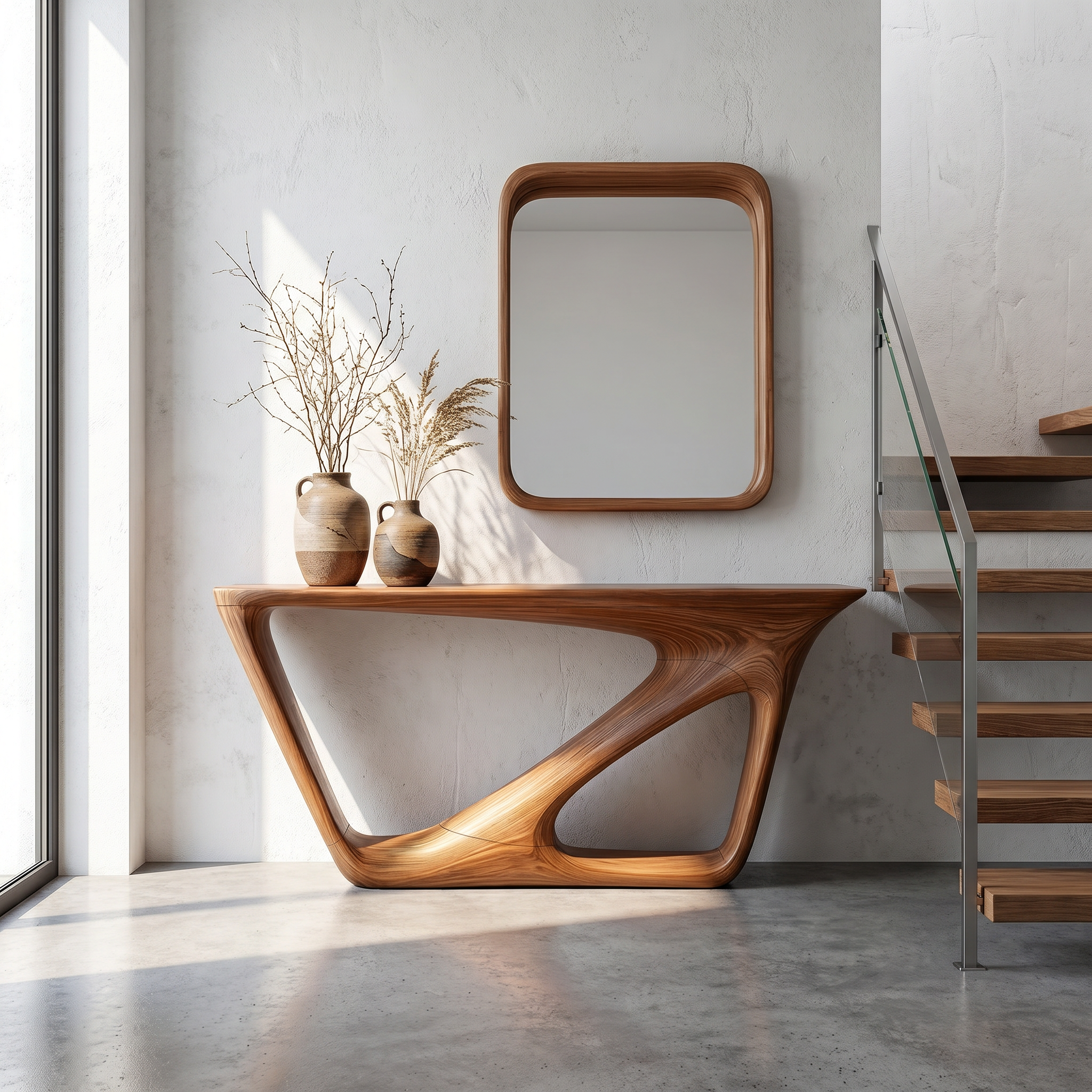Mid Century Console Table Living Room Or Entryway - view 6 of 8
