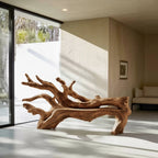 Handcrafted Branch Bench For Versatile Living Room Seating - view 6 of 8