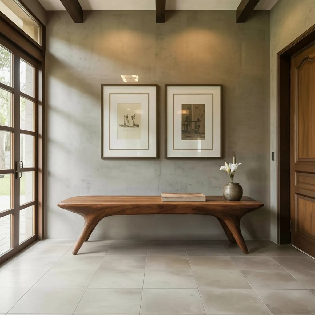 Modern Minimalist Entryway Bench For Hallway Or Bedroom Seating - view 6 of 8