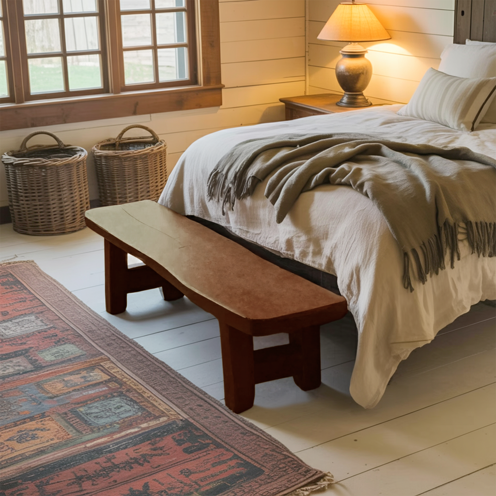 Minimalist End Of Bed Bench For Bedroom Entryway - view 6 of 8