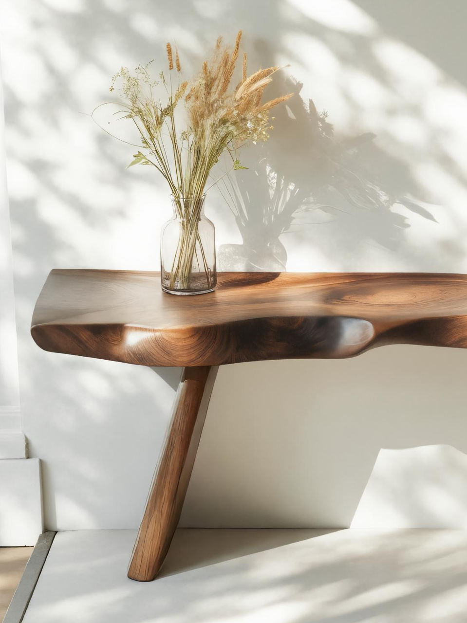 Organic Live Edge Bench For Entryway Or Hallway - view 3 of 8