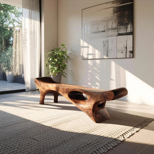 Artistic Bench For Living Room Or Entryway - view 1 of 8