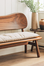 Modern Bench With Curved Backrest For Bedroom - view 4 of 8
