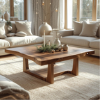 Handcrafted Solid Wood Coffee Table with Natural Live Edge Design for Modern Living Rooms - view 1 of 5