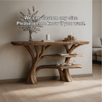 Handcrafted Solid Wood Tree Console Table with Multi-Tier Organic Design for Modern Interiors - view 4 of 5