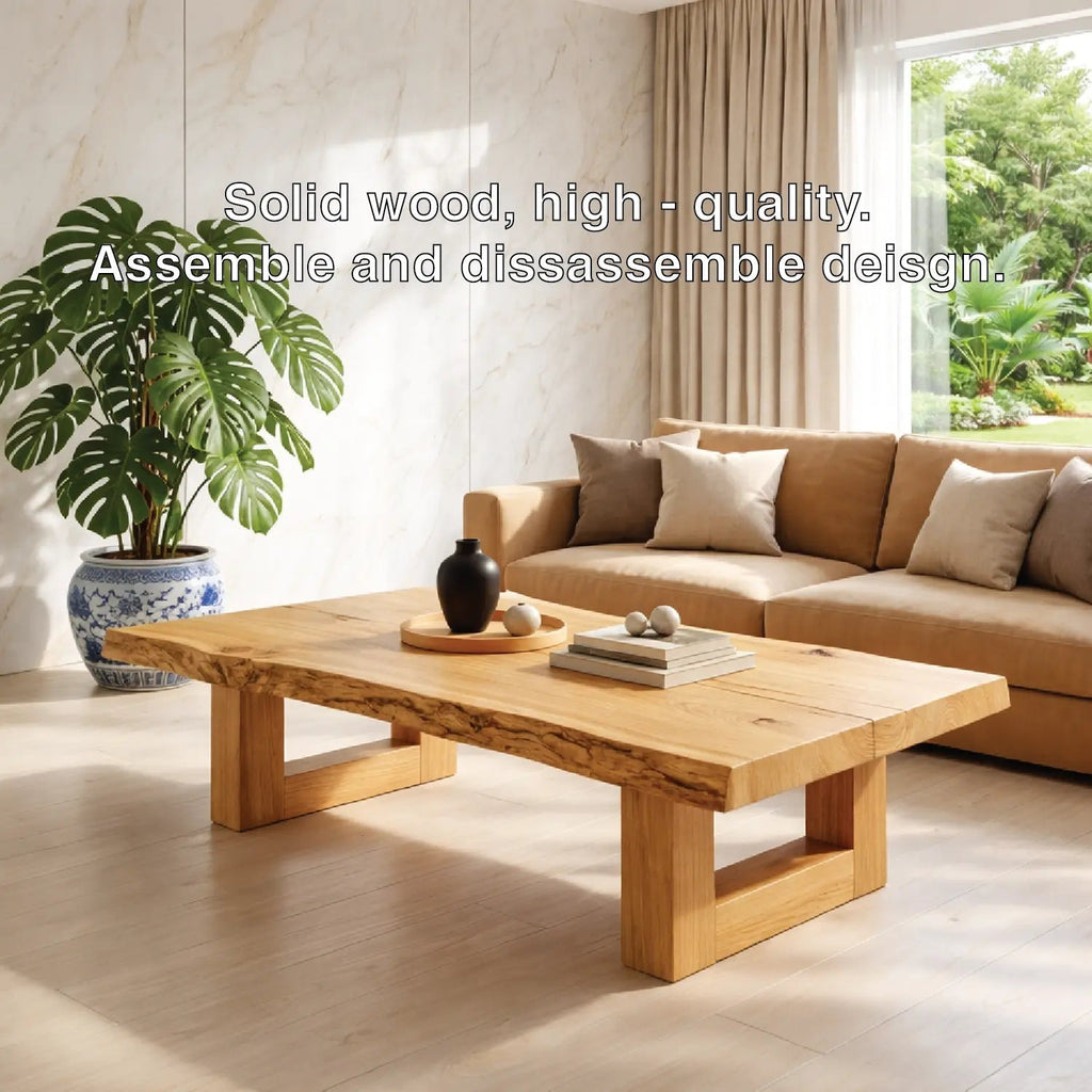 Natural Wood Coffee Table with Modern Design and Minimalist Aesthetic - view 6 of 7