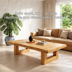 Natural Wood Coffee Table with Modern Design and Minimalist Aesthetic - view 6 of 7