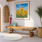 Solid Wood Entryway Bench with Sculptural Legs, Handmade Rustic Hallway Seat - view 5 of 7