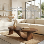 Modern Oval Coffee Table with Sculptural Base, Minimalist Living Room Centerpiece - view 5 of 7
