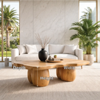 Handcrafted Live Edge Coffee Table with Unique Sculptural Design - view 7 of 7