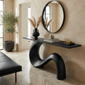 MidCentury Sculptural console Table Entryway - view 3 of 6