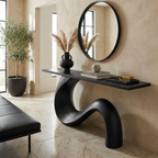 MidCentury Sculptural console Table Entryway - view 3 of 6