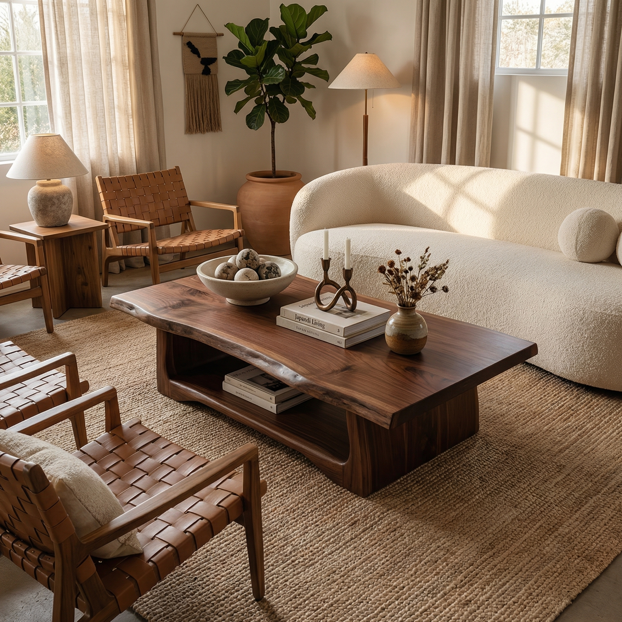 Rustic Handcrafted Coffee Table Living Room Or Reading Room - view 6 of 7