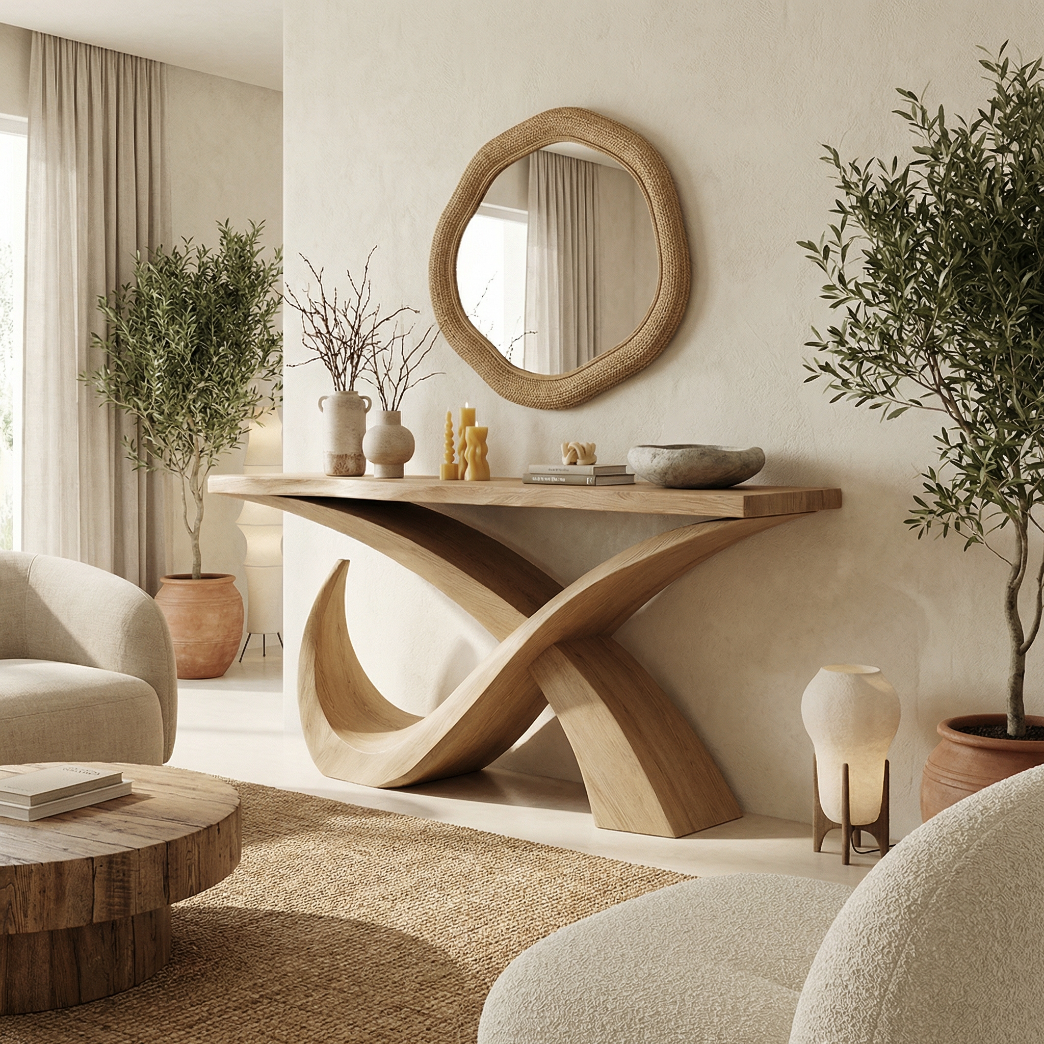 Mid Century Console Table Living Room Entryway - view 5 of 7