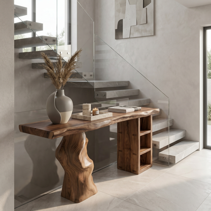 Japandi Organic Modern Console Table Living Room And Entryway - view 2 of 8