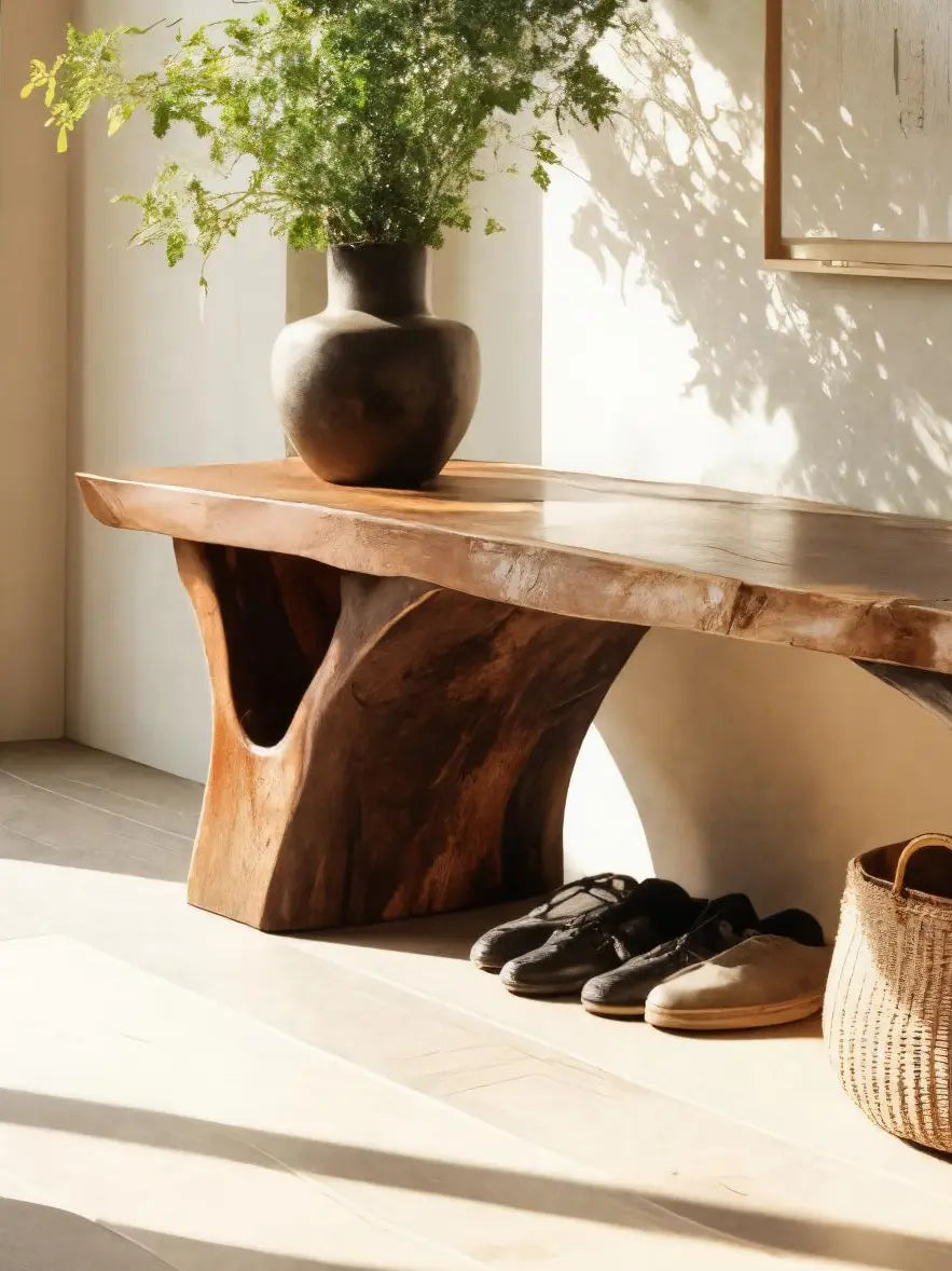 Organic Sculptural Bench For Entryway - view 4 of 8