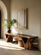 Organic Sculptural Bench For Entryway - view 8 of 8