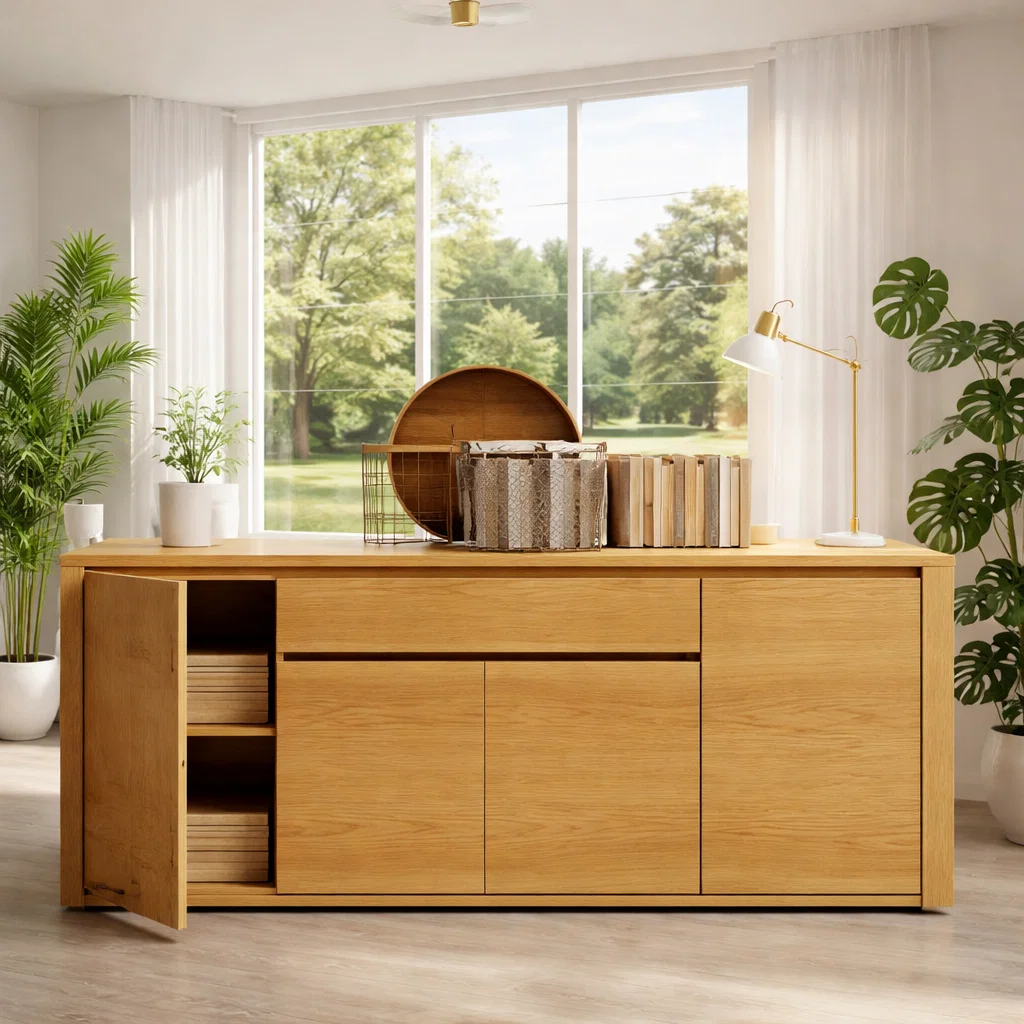 Large Sideboard Cabinet with Doors and Hidden Storage - view 1 of 7