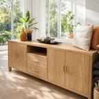 Sideboard Cabinet with Drawers, Doors and Open Shelf Storage - view 1 of 7