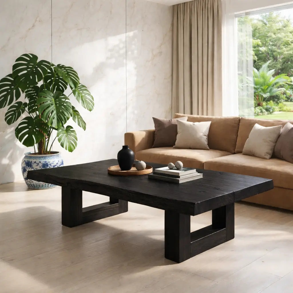 Natural Wood Coffee Table with Modern Design and Minimalist Aesthetic - view 2 of 7
