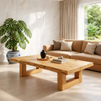 Natural Wood Coffee Table with Modern Design and Minimalist Aesthetic - view 4 of 7