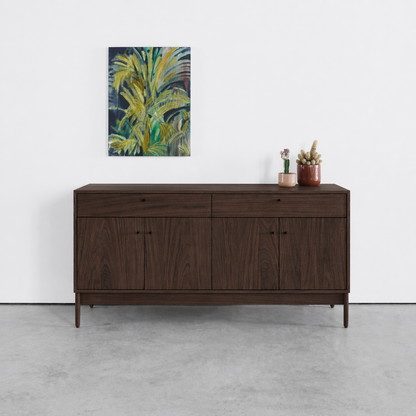 Wood Sideboard Cabinet with Drawers & Doors – Modern Minimal Storage - view 2 of 7