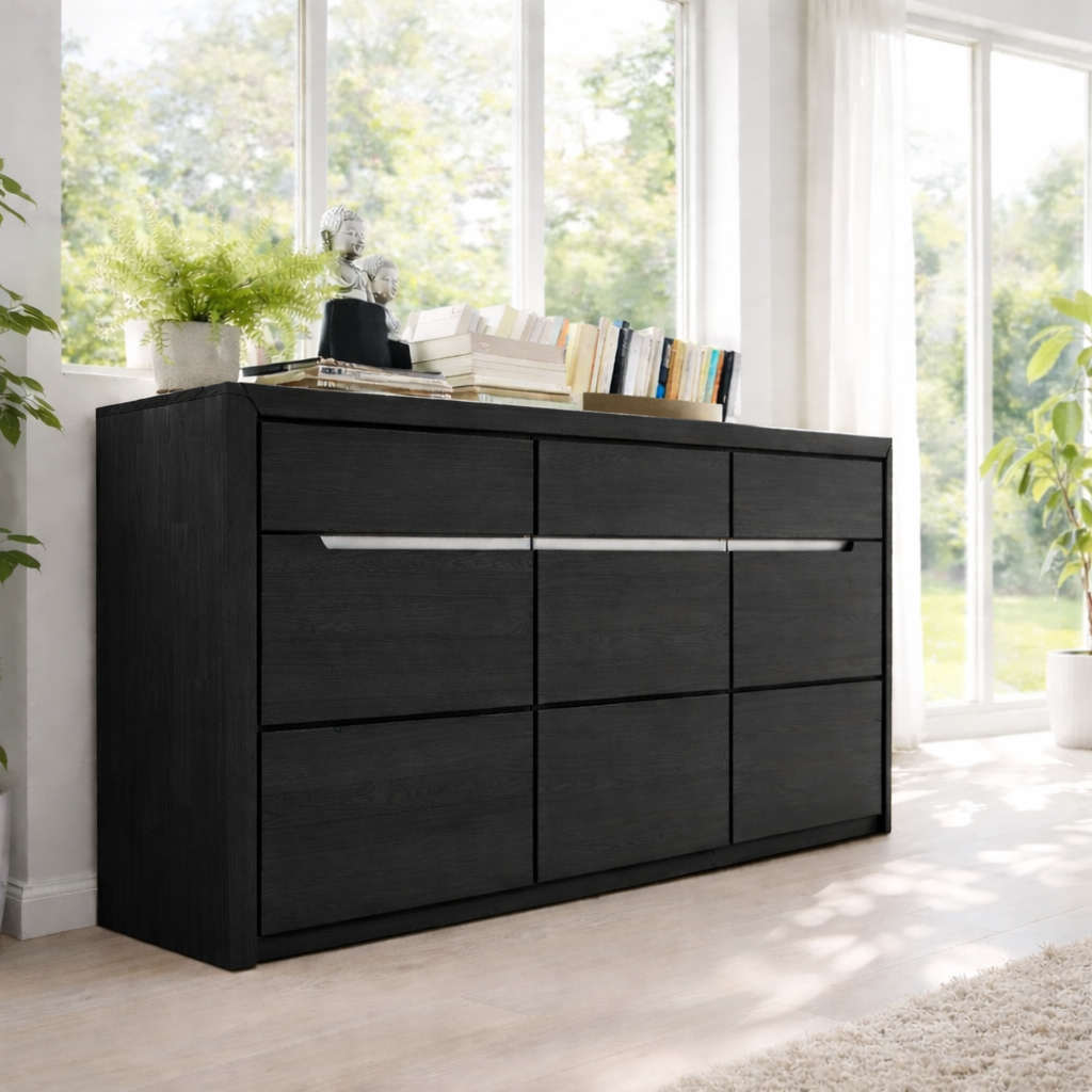 Wide Sideboard Cabinet with Multiple Drawers Storage - view 4 of 7
