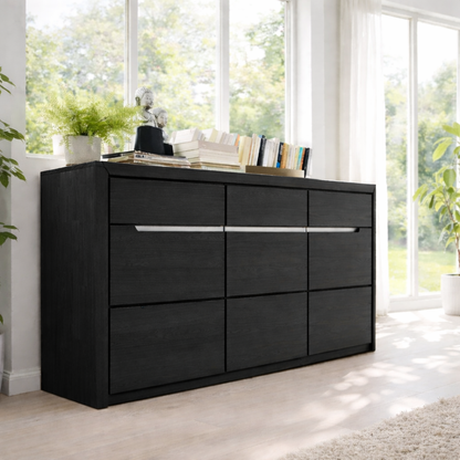 Wide Sideboard Cabinet with Multiple Drawers Storage - view 4 of 7