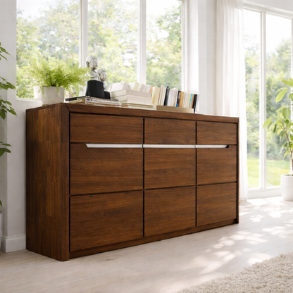 Wide Sideboard Cabinet with Multiple Drawers Storage - view 2 of 7