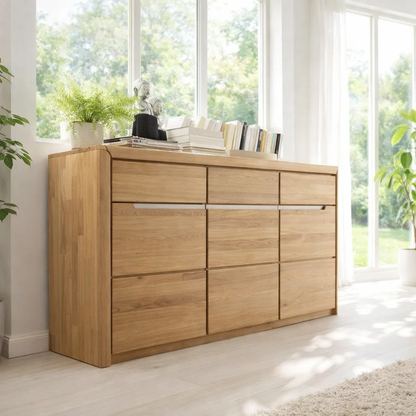 Wide Sideboard Cabinet with Multiple Drawers Storage - view 1 of 7