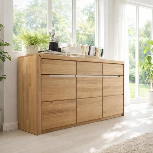 Wide Sideboard Cabinet with Multiple Drawers Storage - view 1 of 7