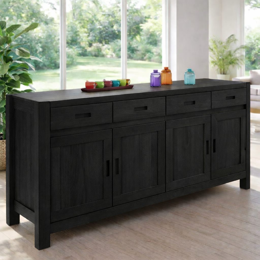Extra Wide Sideboard Cabinet with Drawers and Door Storage - view 4 of 7