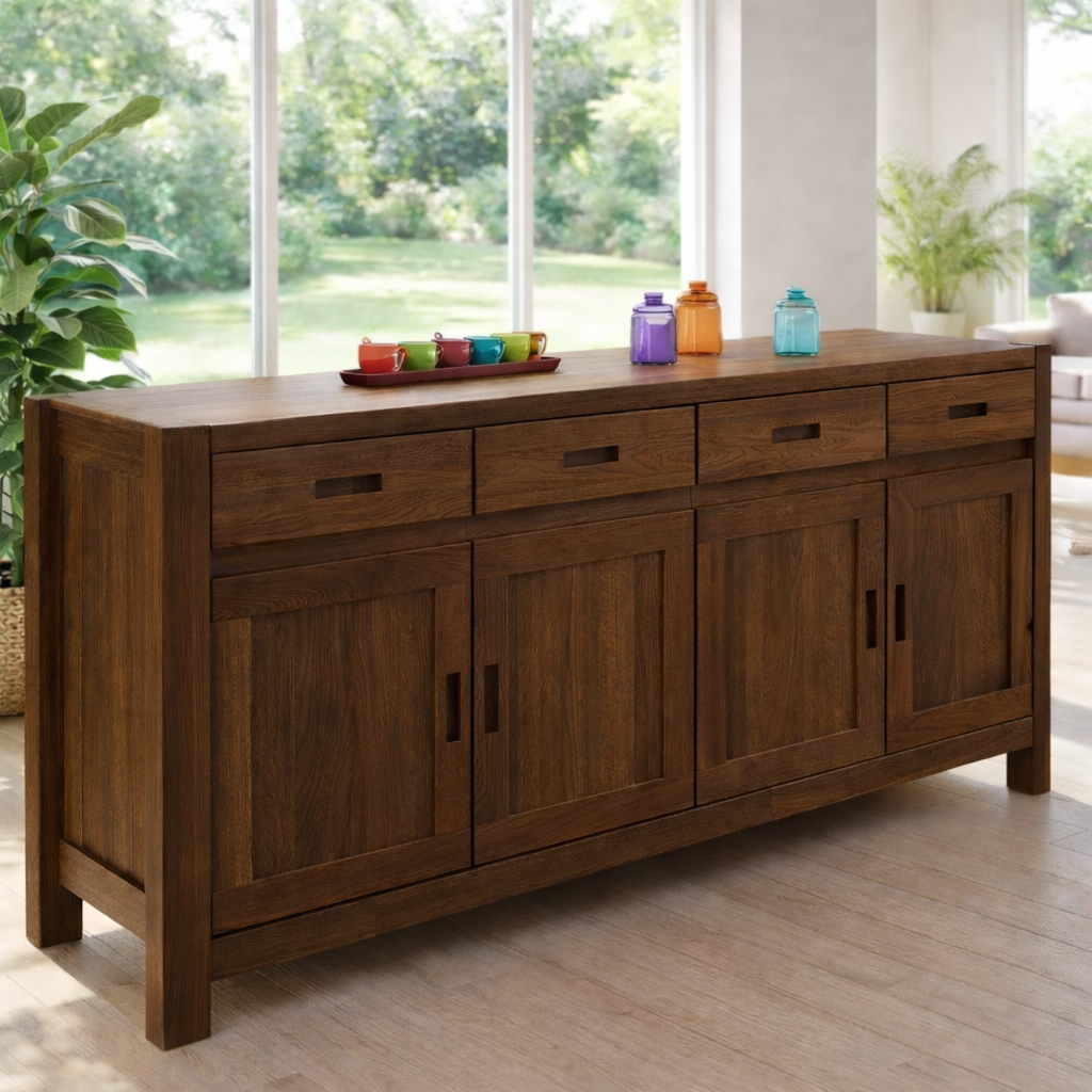 Extra Wide Sideboard Cabinet with Drawers and Door Storage - view 2 of 7