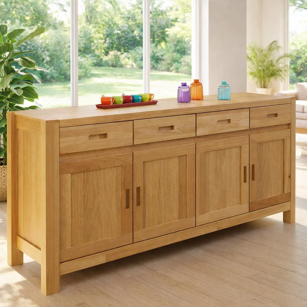 Extra Wide Sideboard Cabinet with Drawers and Door Storage - view 1 of 7