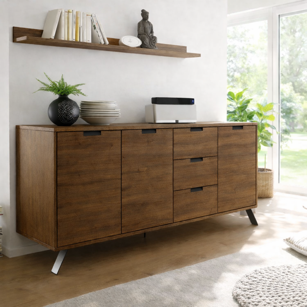 Minimalist Sideboard Cabinet with Drawers and Door Storage - view 2 of 7